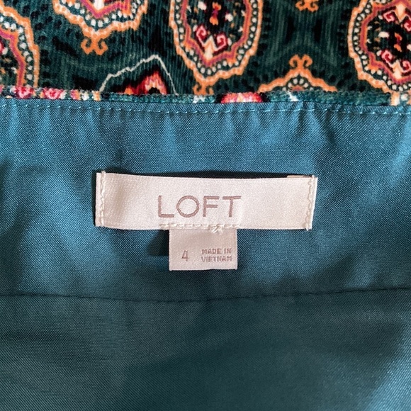 LOFT 4 Corduroy skirt geometric lined - Picture 9 of 10